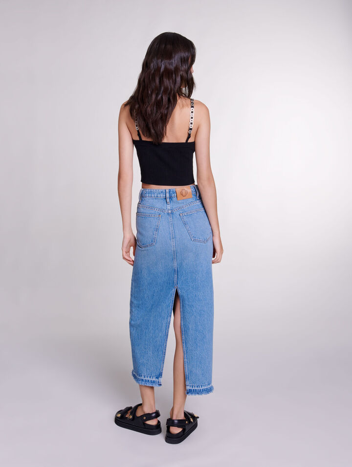 Top corto con tirantes desmontables