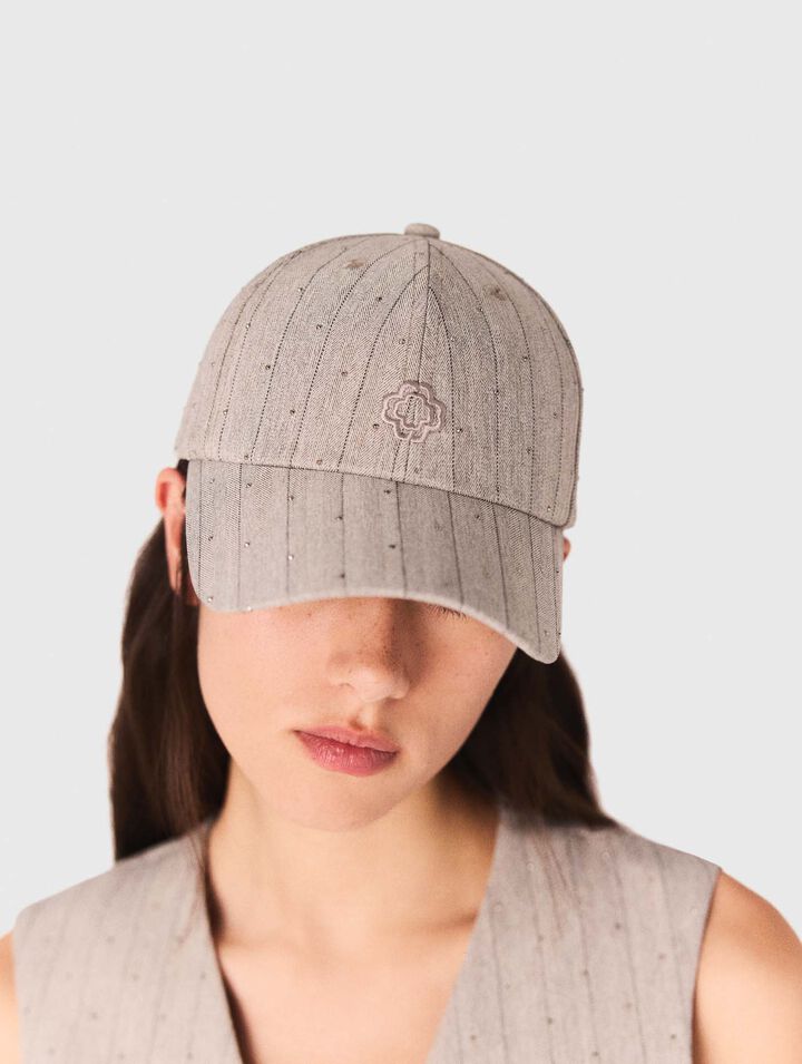 Gorra de algodón estampada