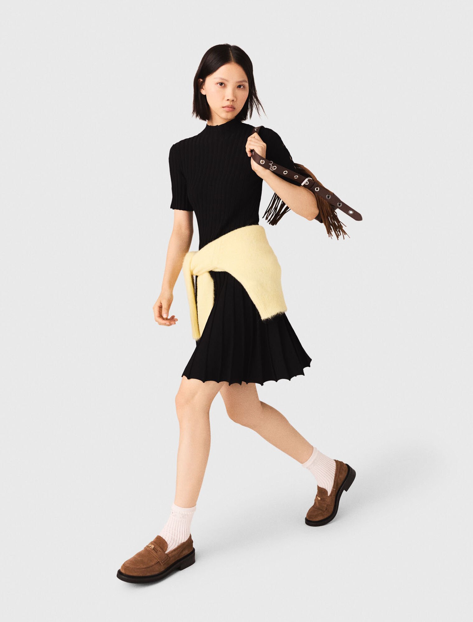 Vestido corto de punto