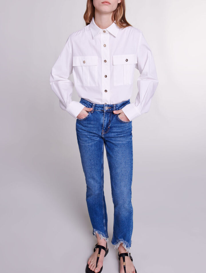 Vaqueros pitillo rotos