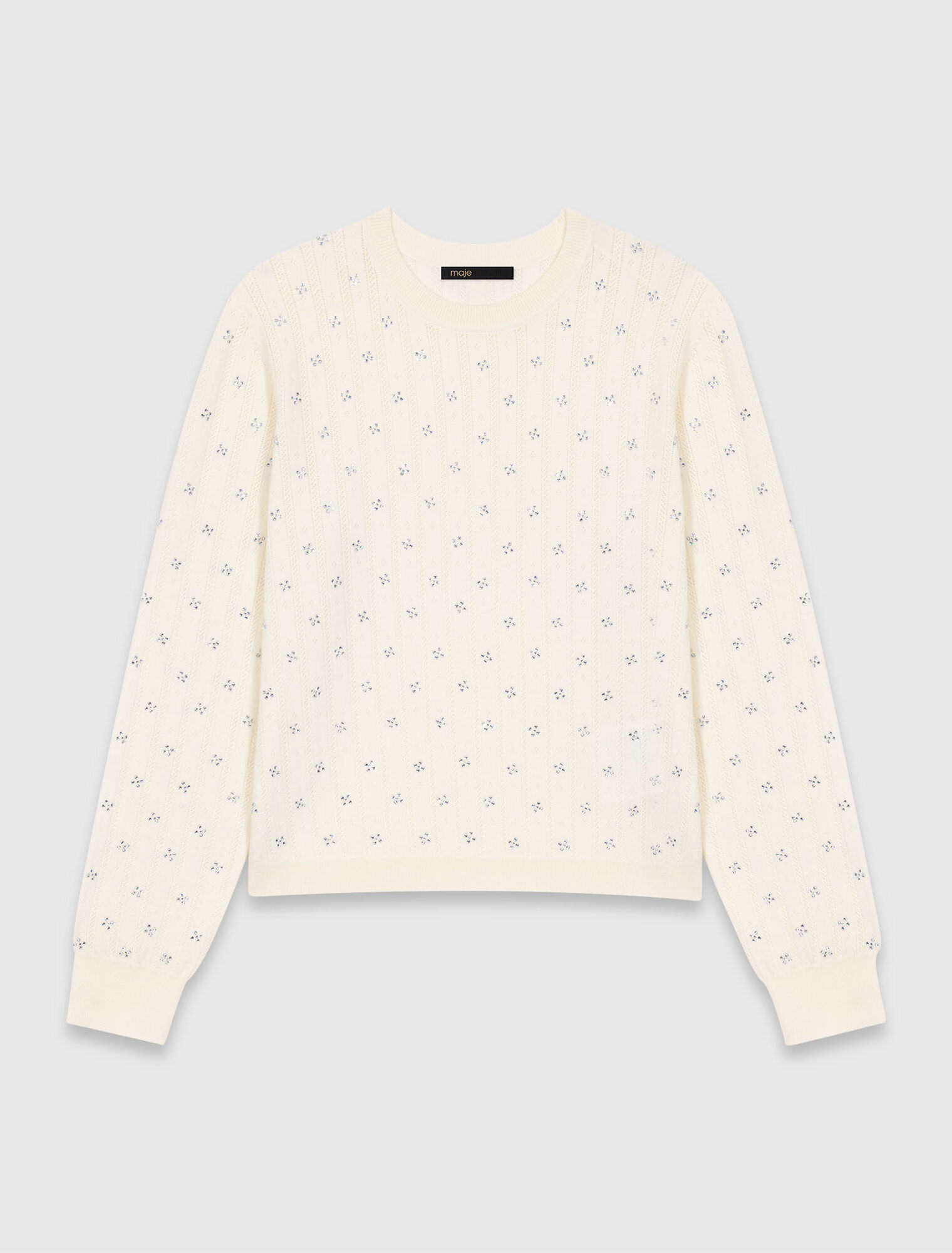 C&aacute;rdigan con strass delantero