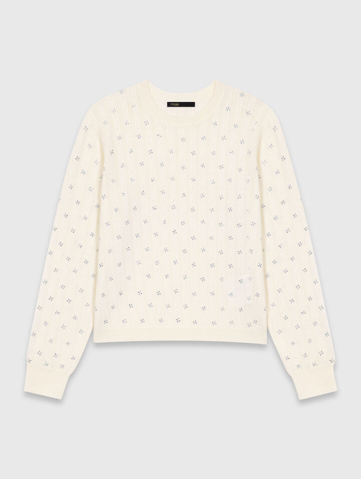 C&aacute;rdigan con strass delantero