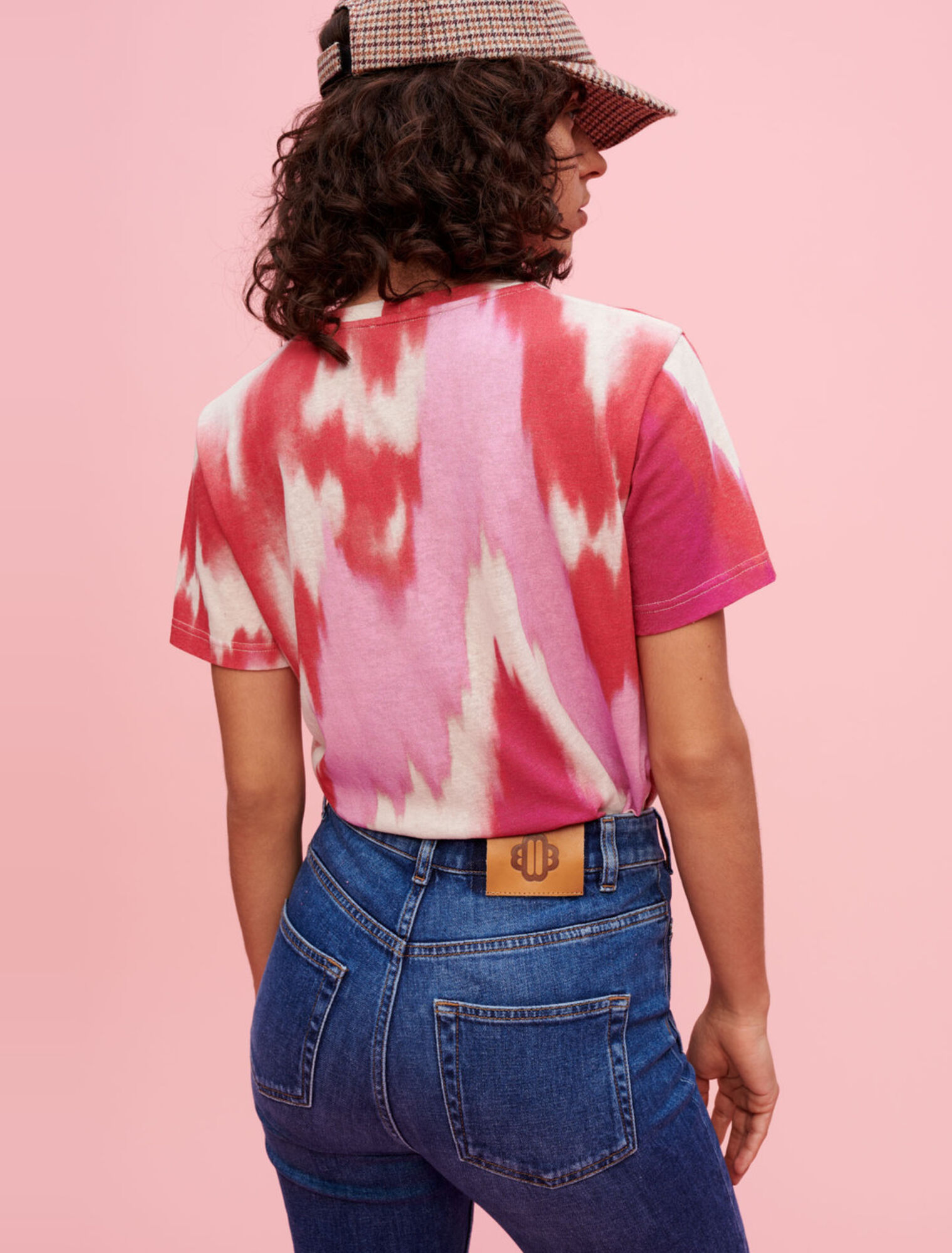 Camiseta fucsia Tie and Dye