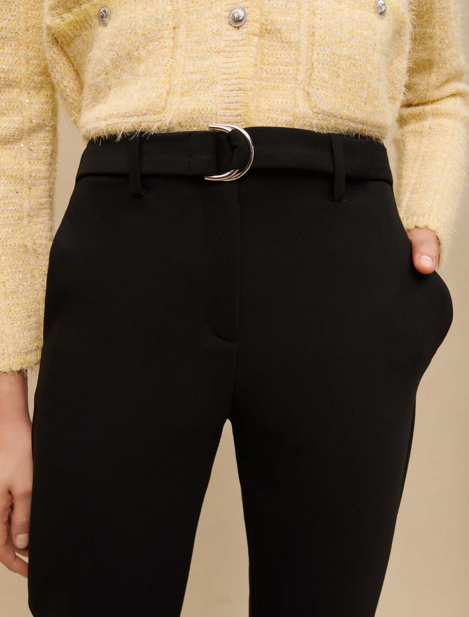 Pantalón traje recto