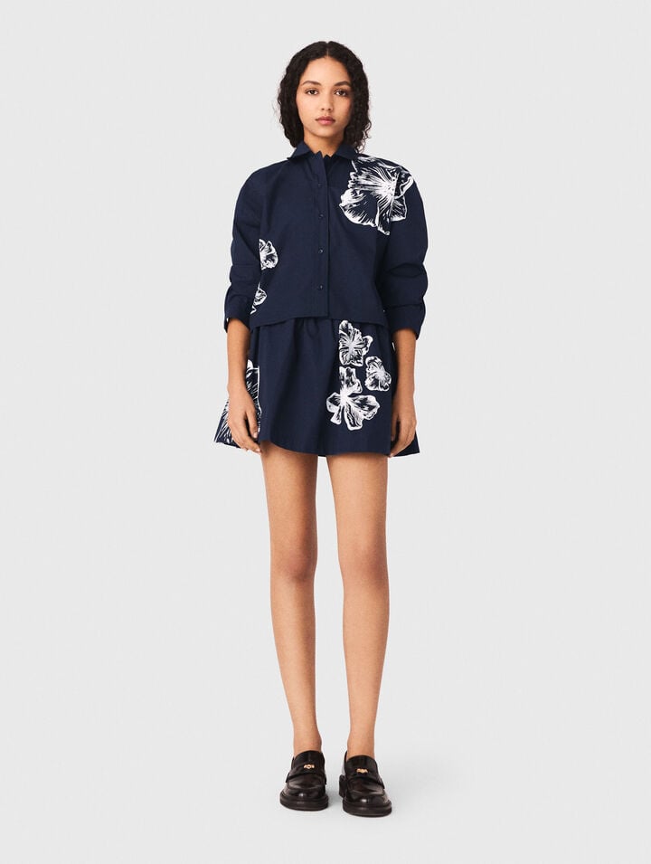 Camisa corta de algod&oacute;n