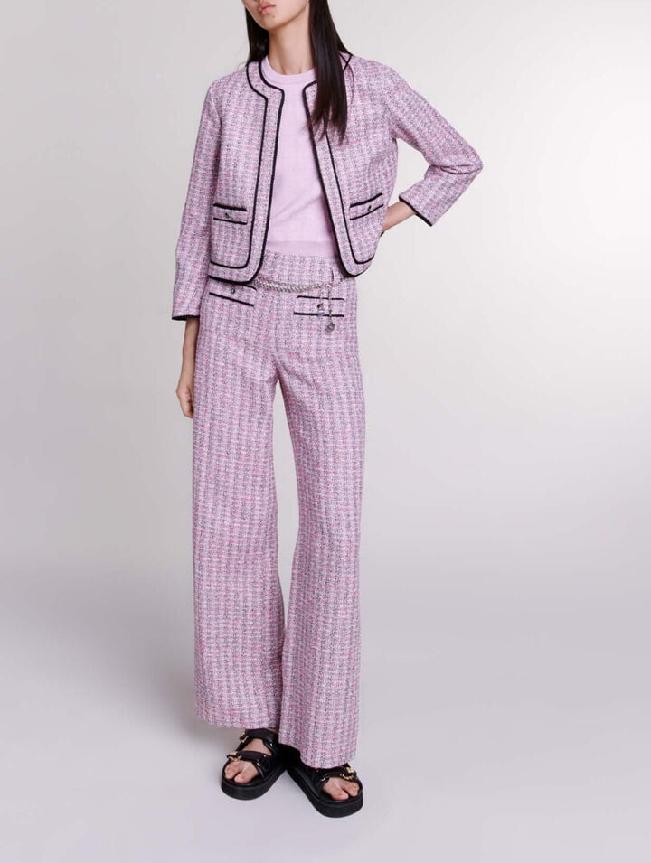 Chaqueta corta de tweed