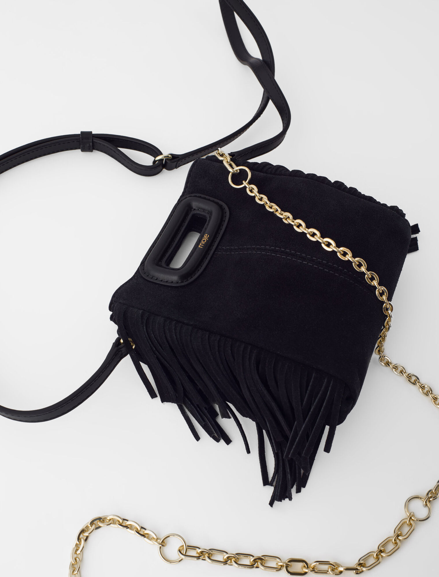 Bolso mini M de piel