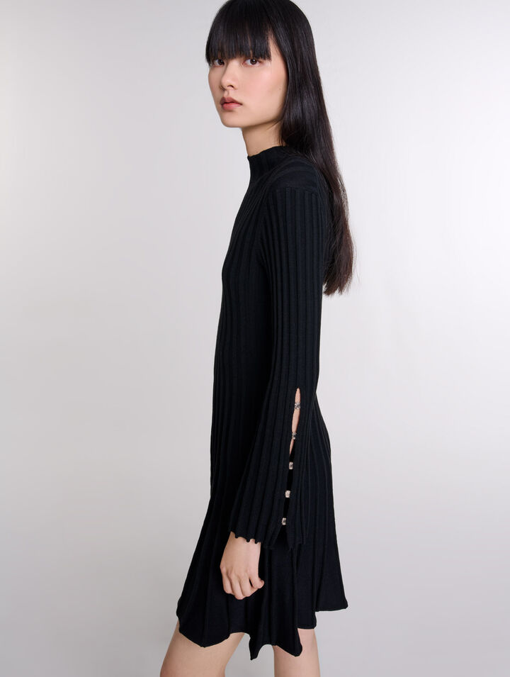 Vestido corto de punto