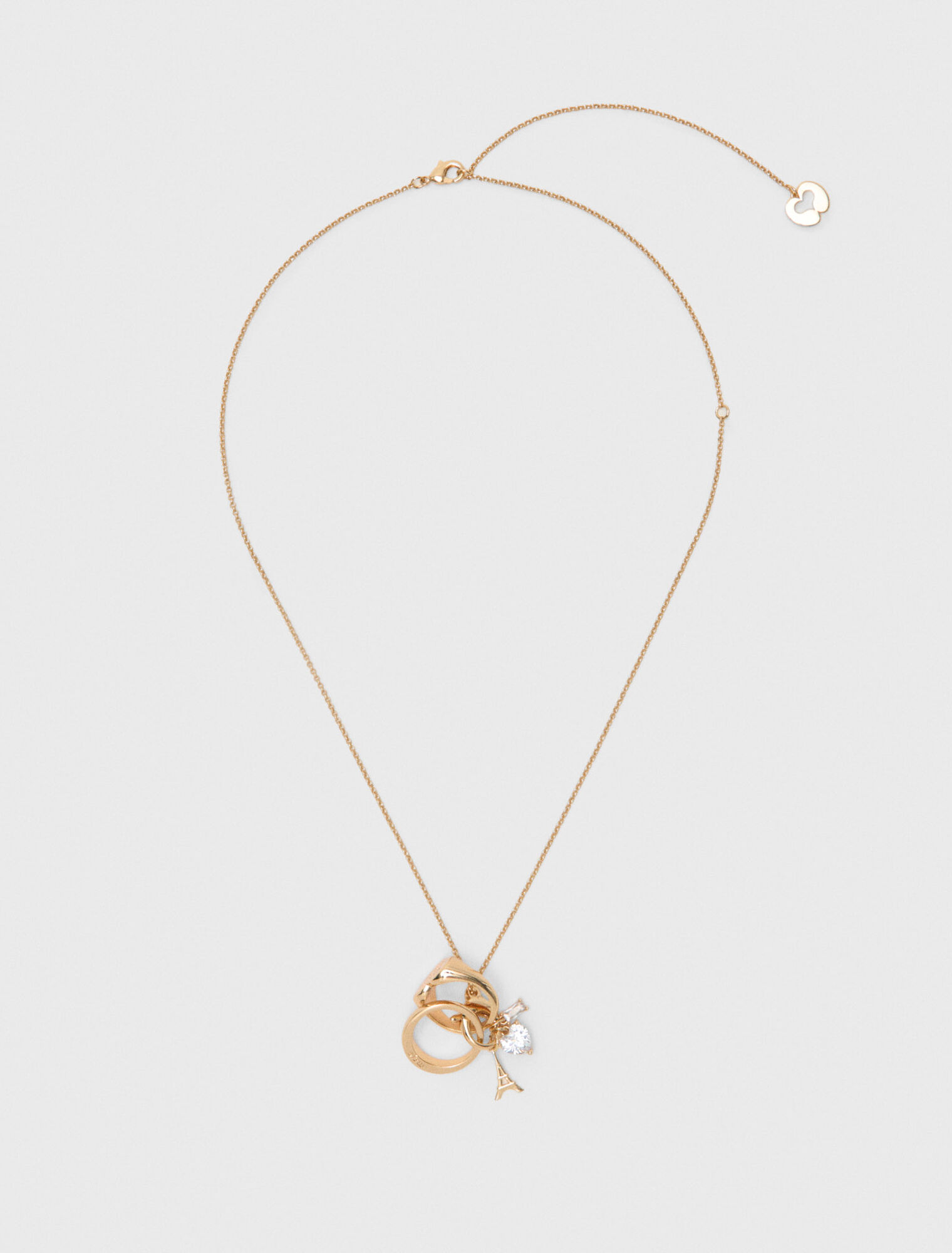 Collar dorado con anillas