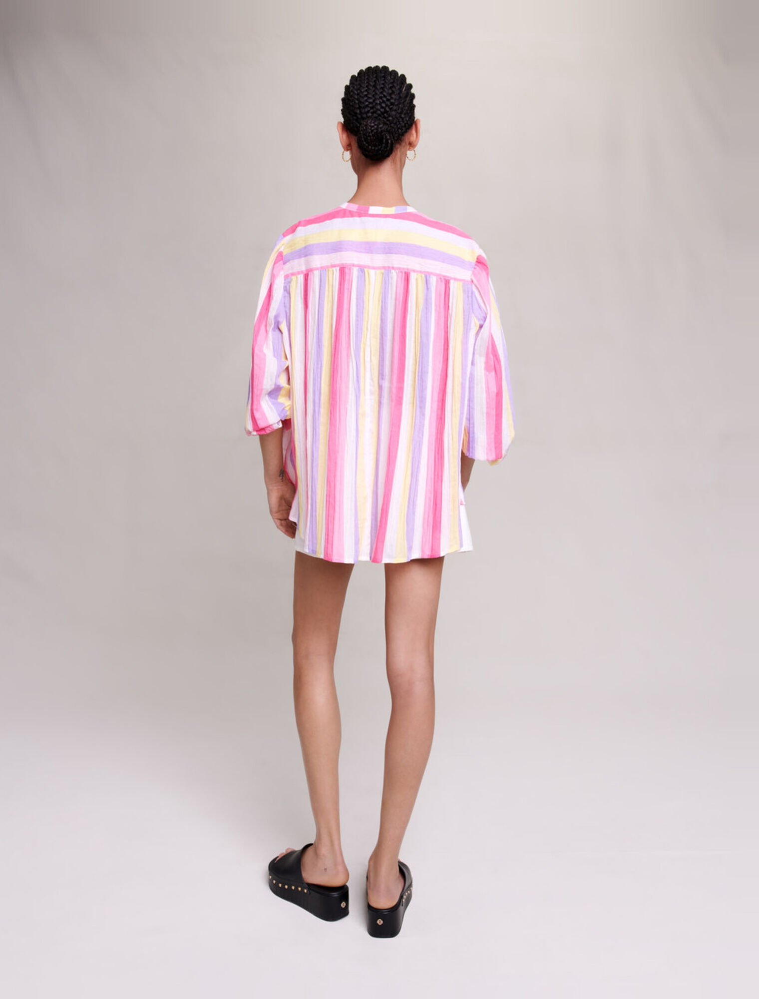 Blusa de rayas oversize