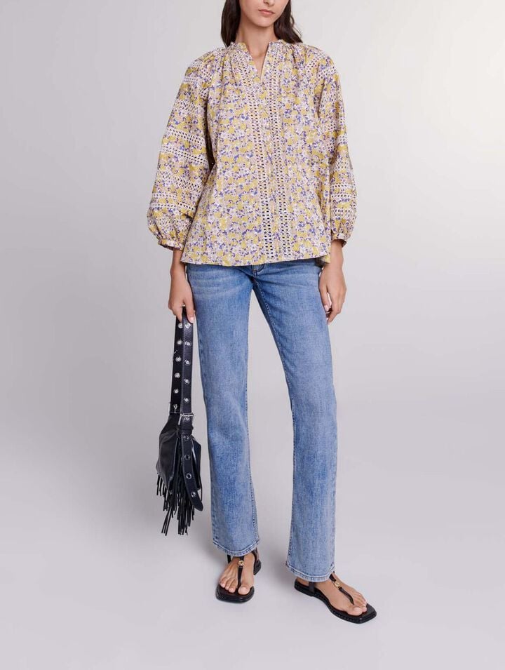 Vaquero con detalles trenzados