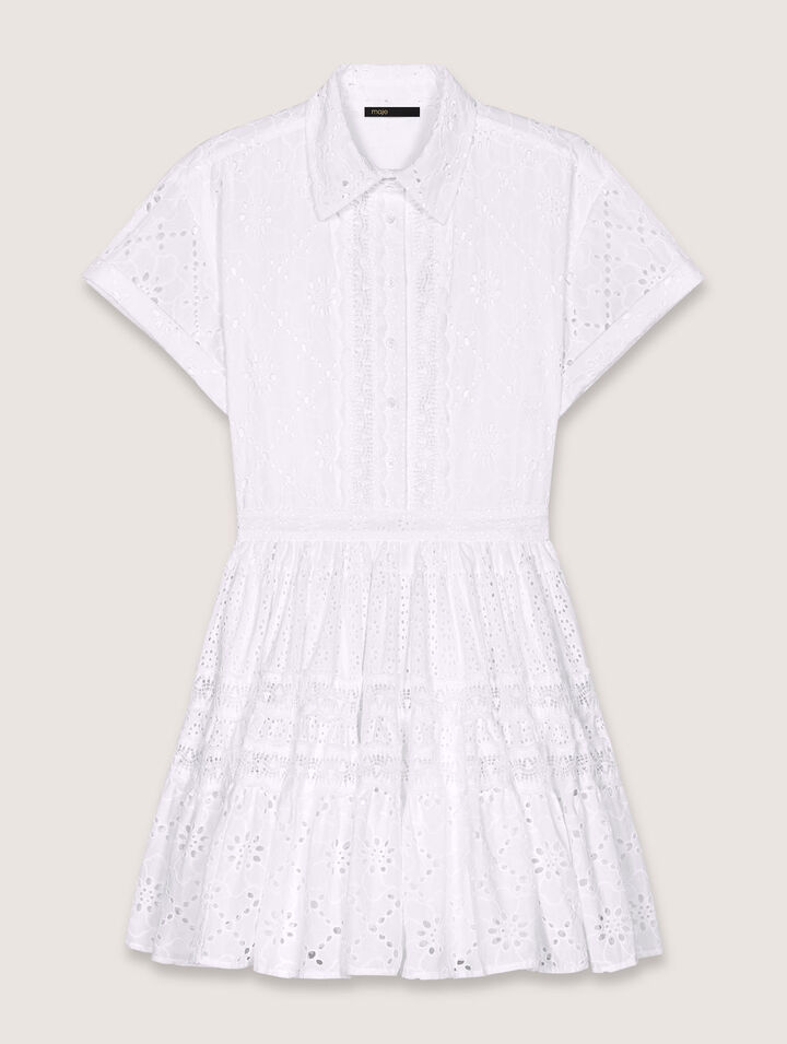 Vestido babydoll bordado