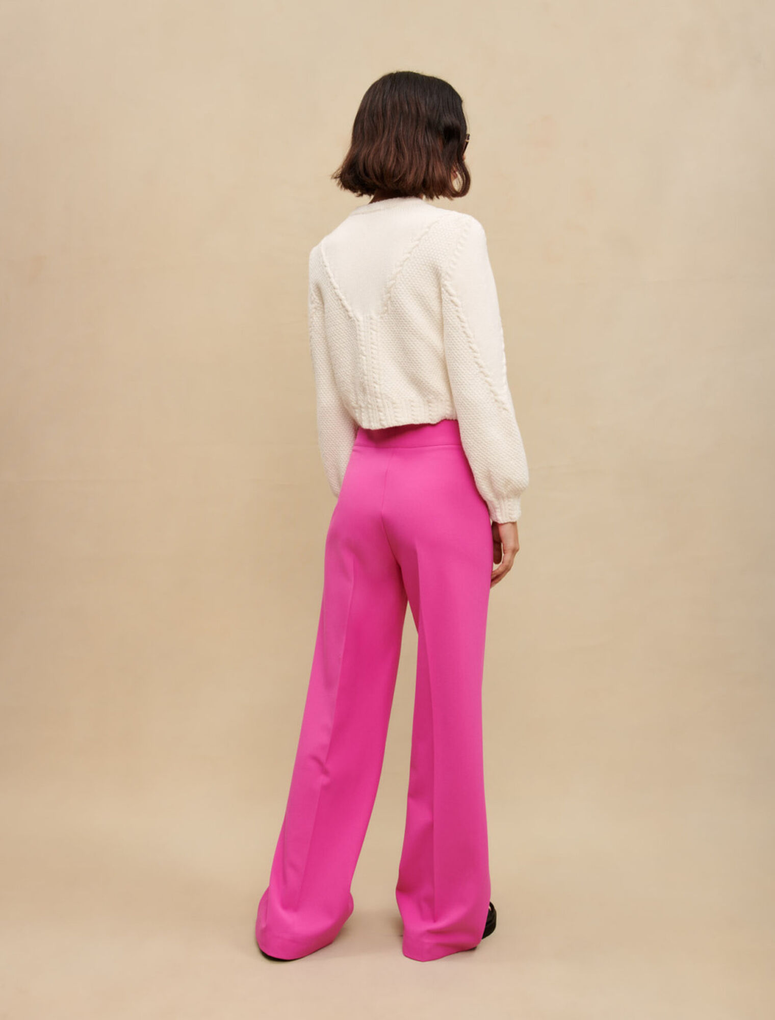 Pantalones de traje de pierna ancha