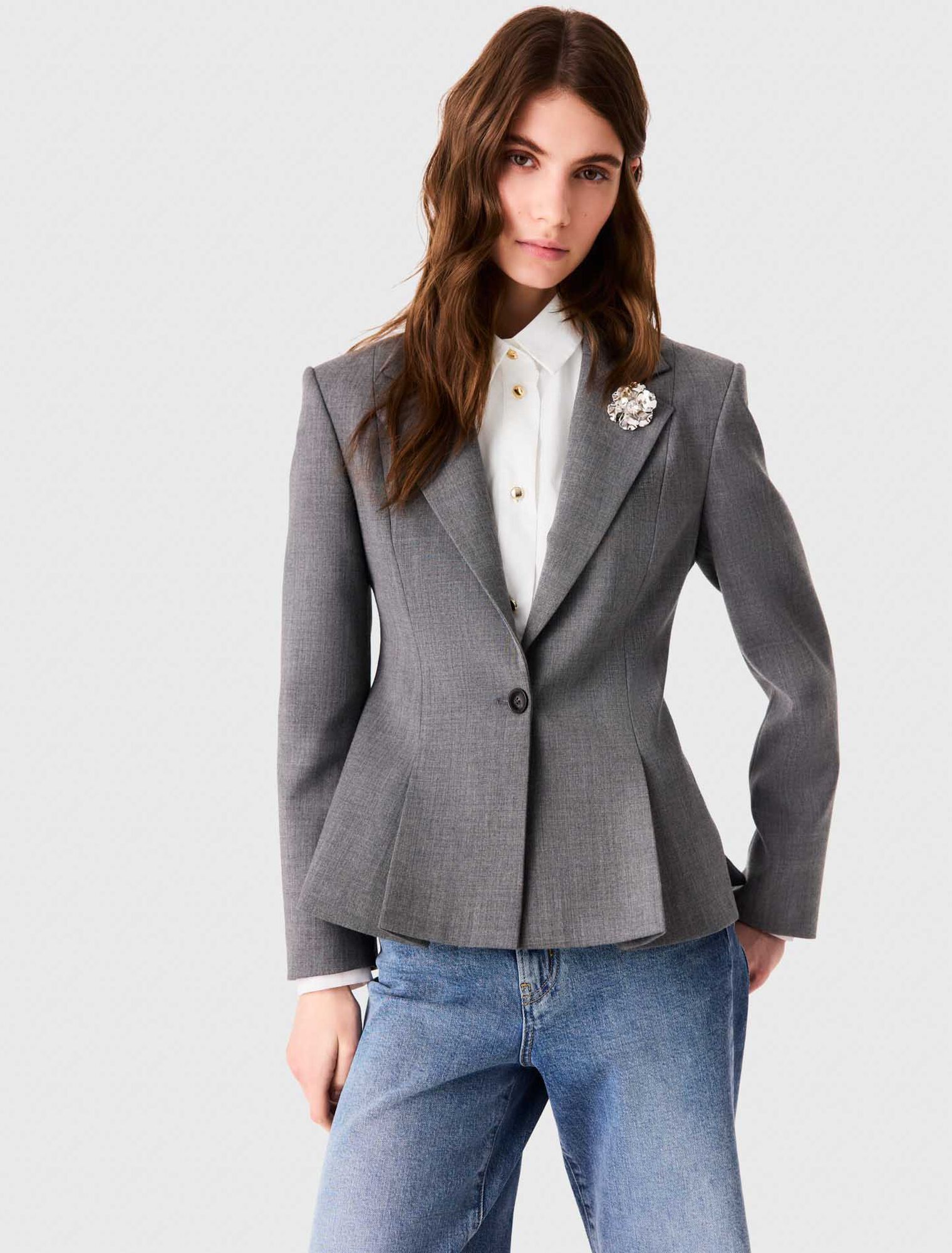 Chaqueta sastre corta forma Bar