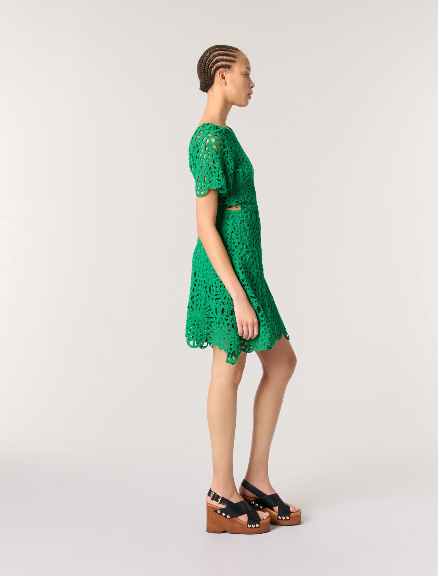 Vestido corto de ganchillo