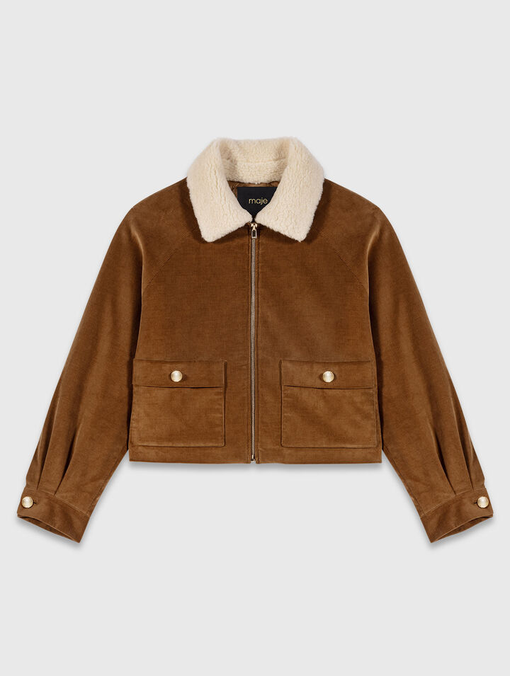 Chaqueta corta de pana