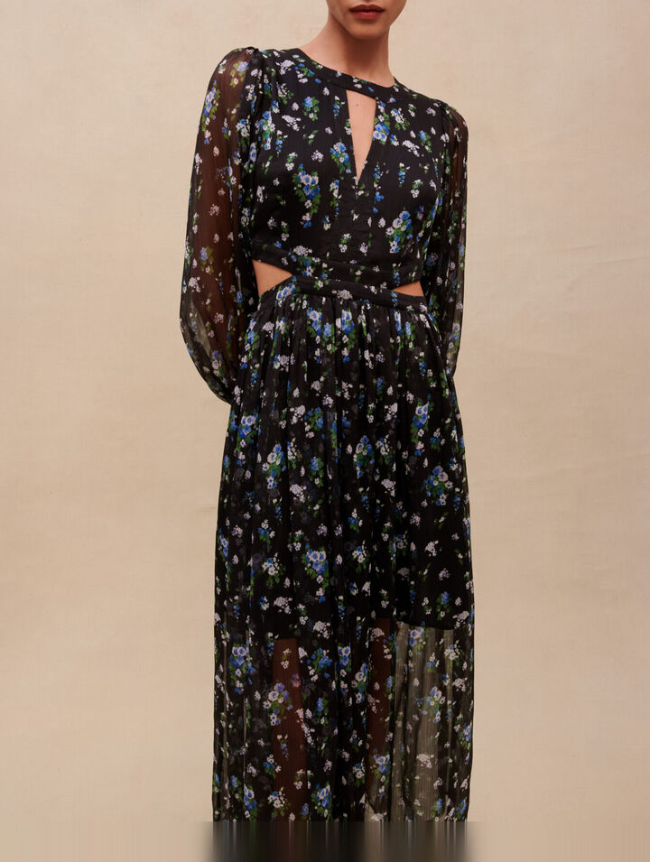 Vestido largo calado