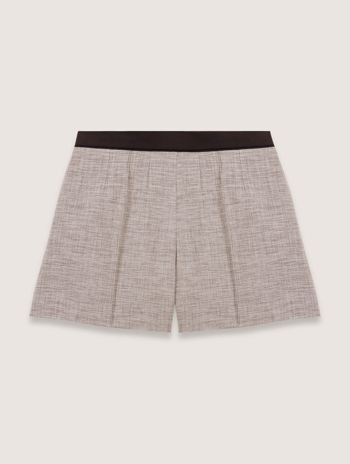 Short estilo sastre con pinzas