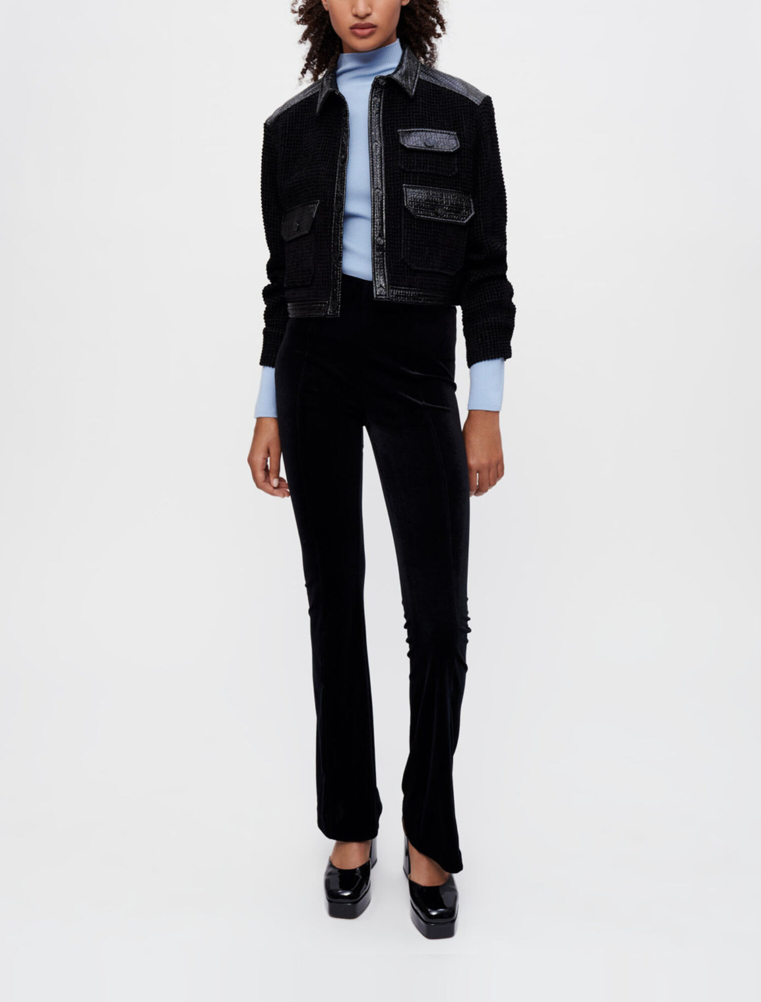 Pantalón de terciopelo stretch
