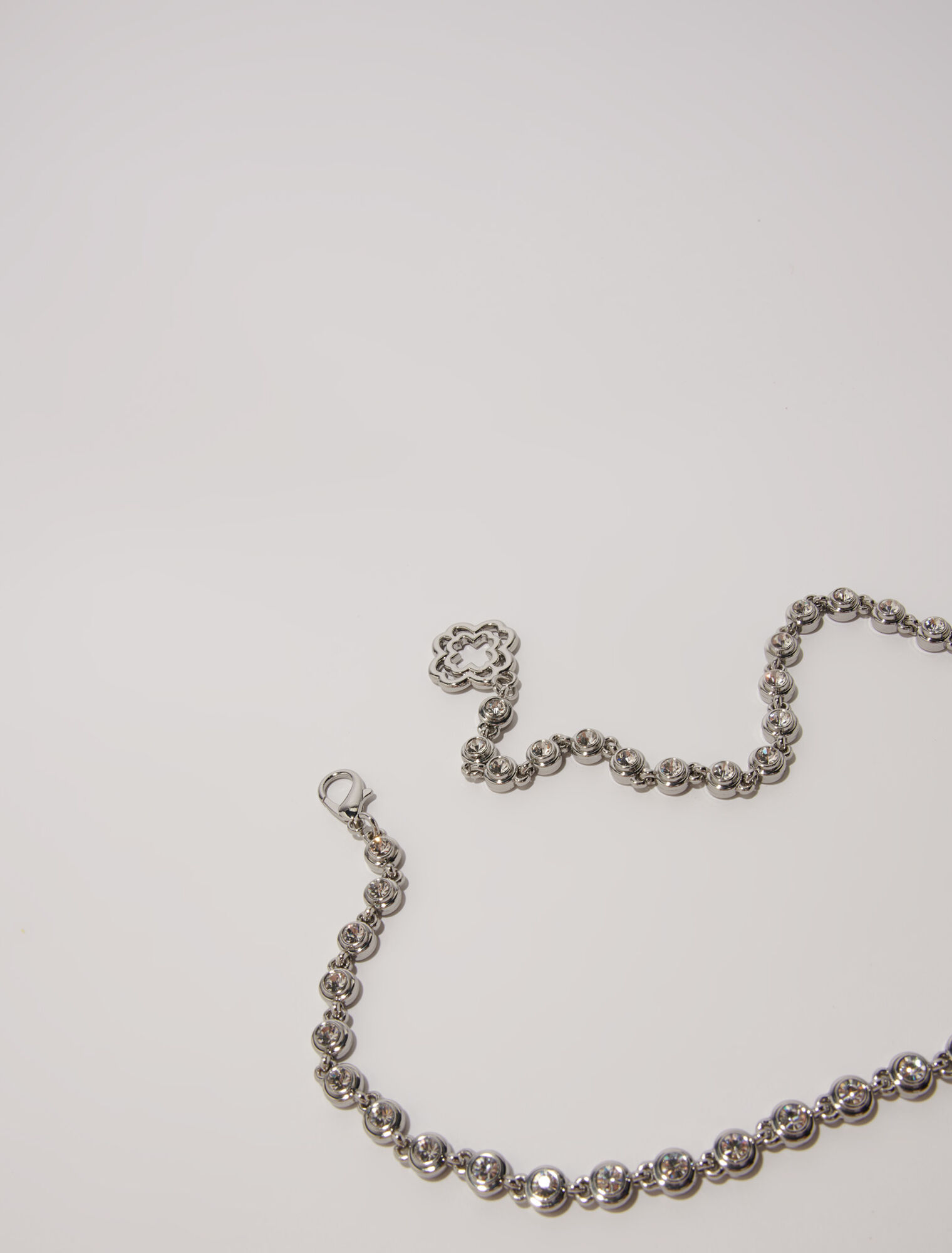 Cinturón de cadena y strass