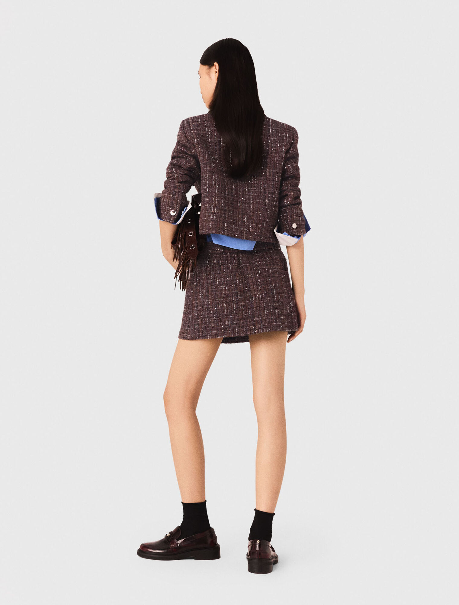 Chaqueta corta de tweed