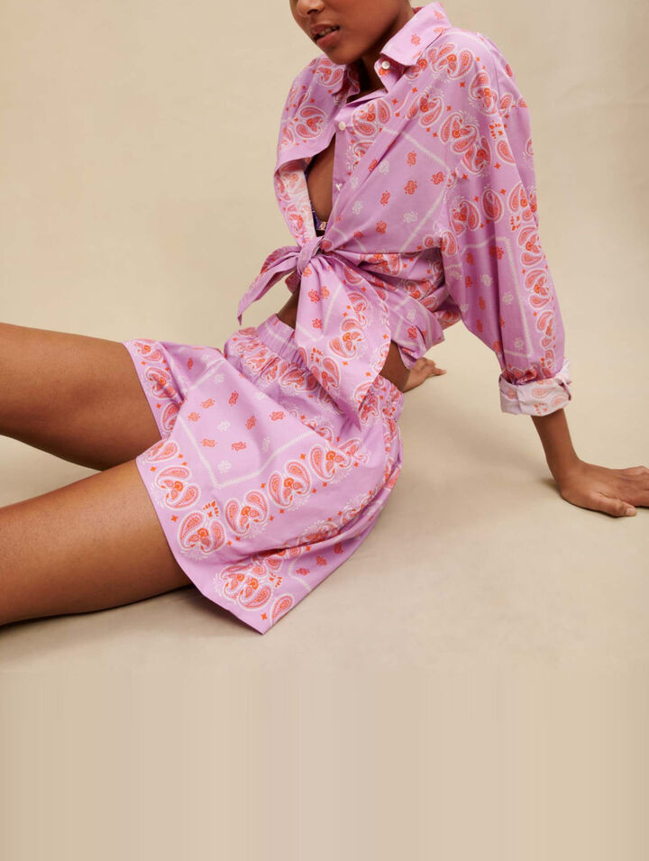 Pantalones cortos con estampado