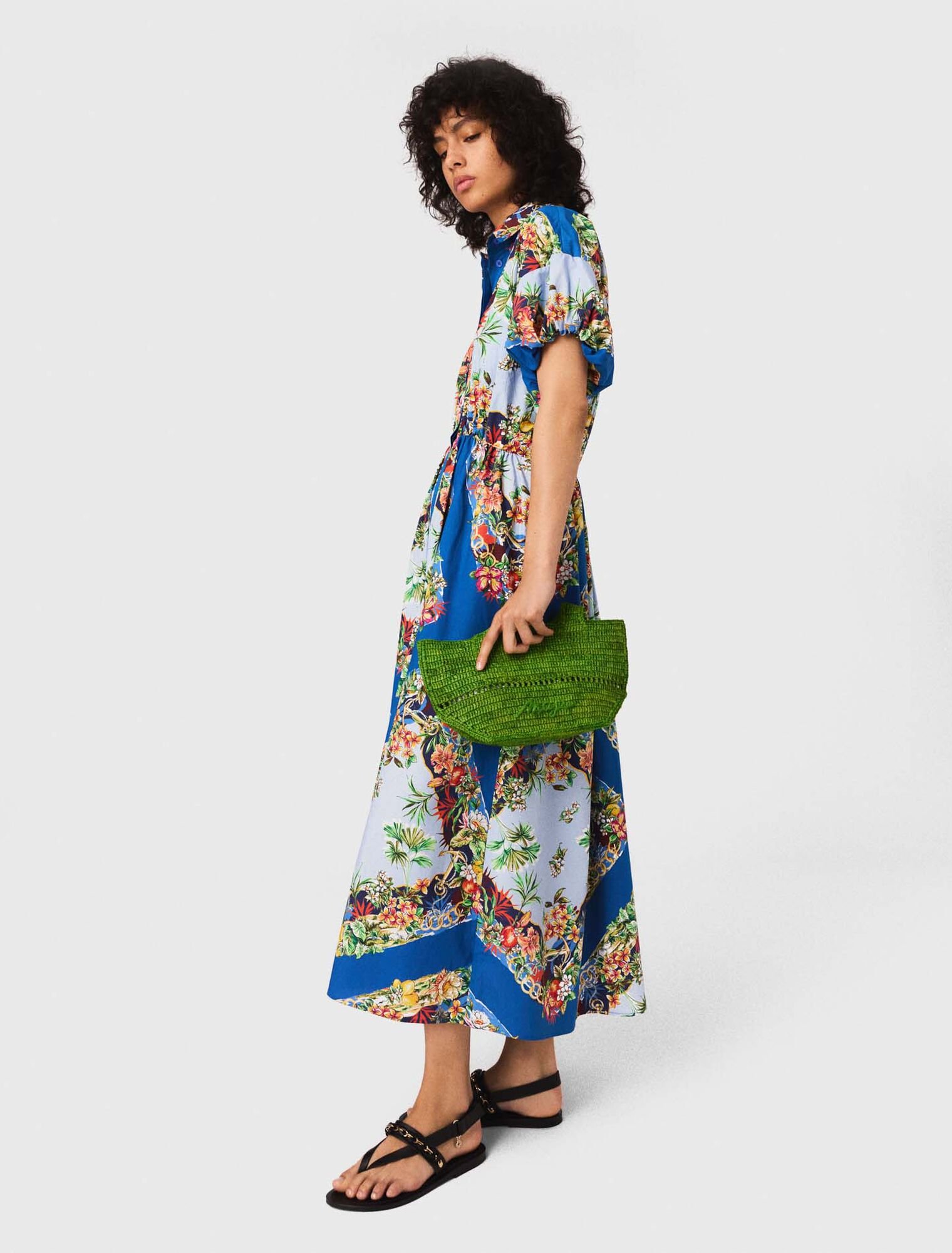 Vestido largo estampado