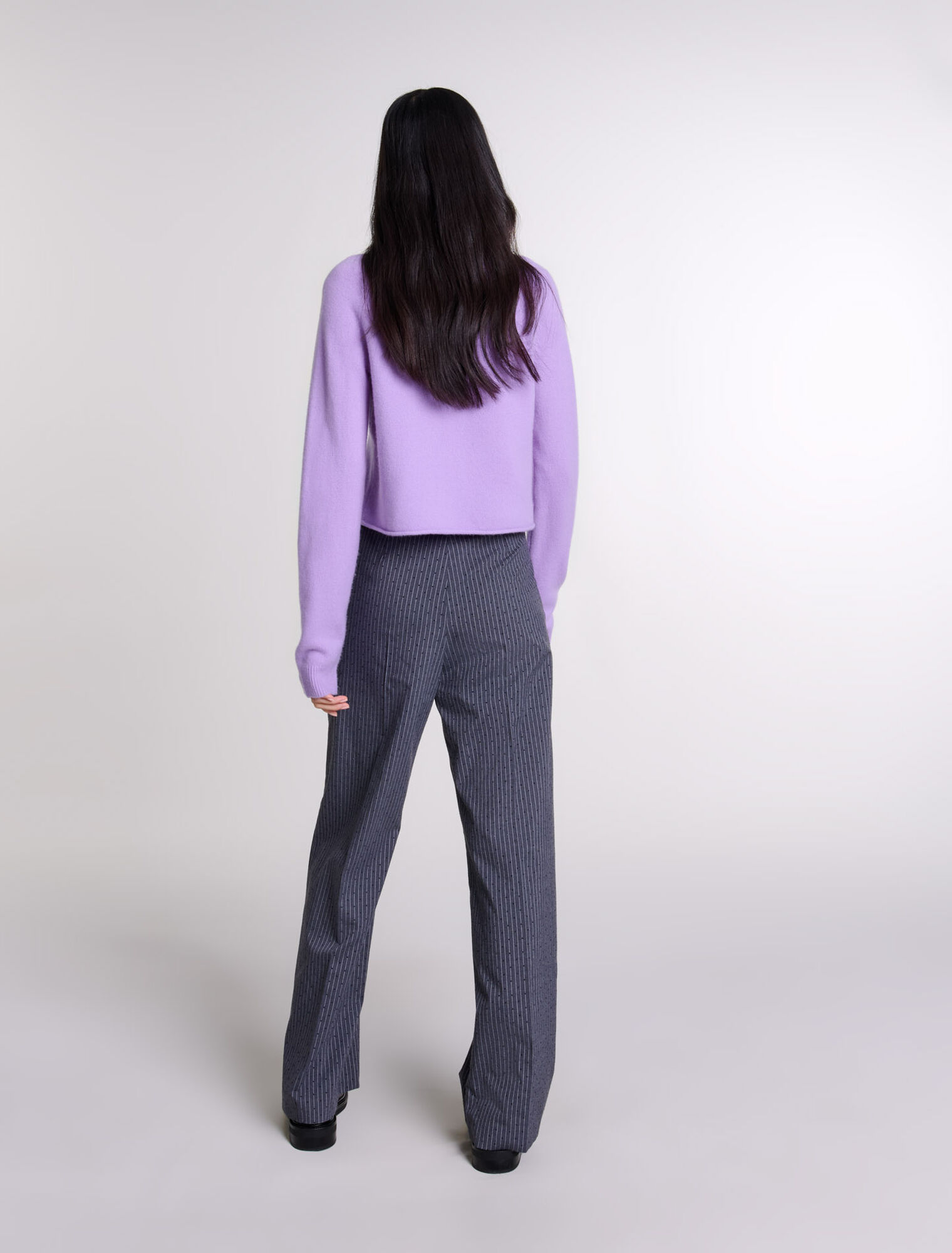 Pantalón de traje con strass