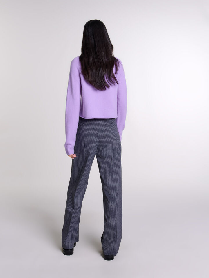 Pantalón de traje con strass