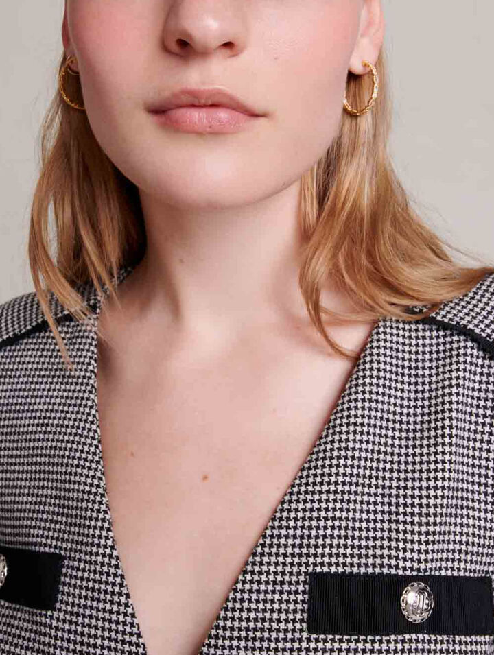 Vestido corto plisado