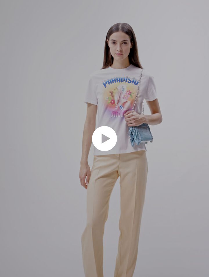 Camiseta con estampado Paradisio