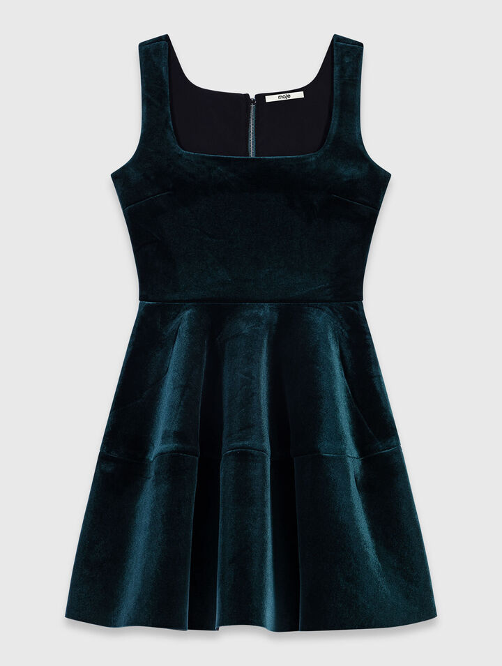 Vestido patinadora de terciopelo