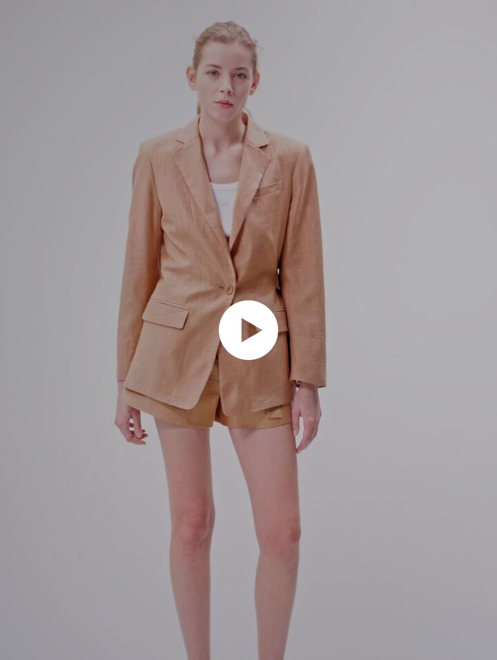 Chaqueta de traje de lino
