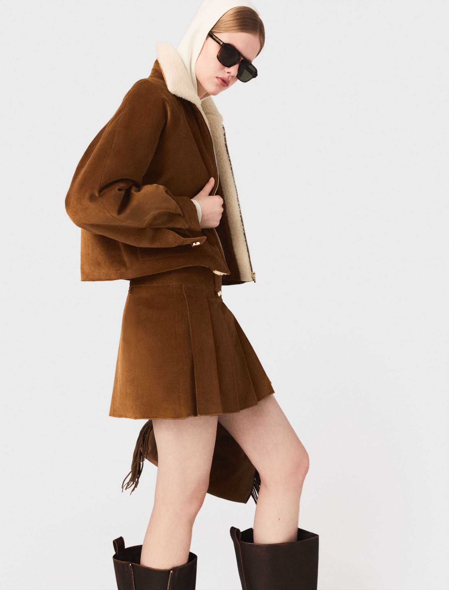 Chaqueta corta de pana