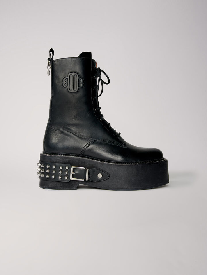 Botas ranger con detalles punk