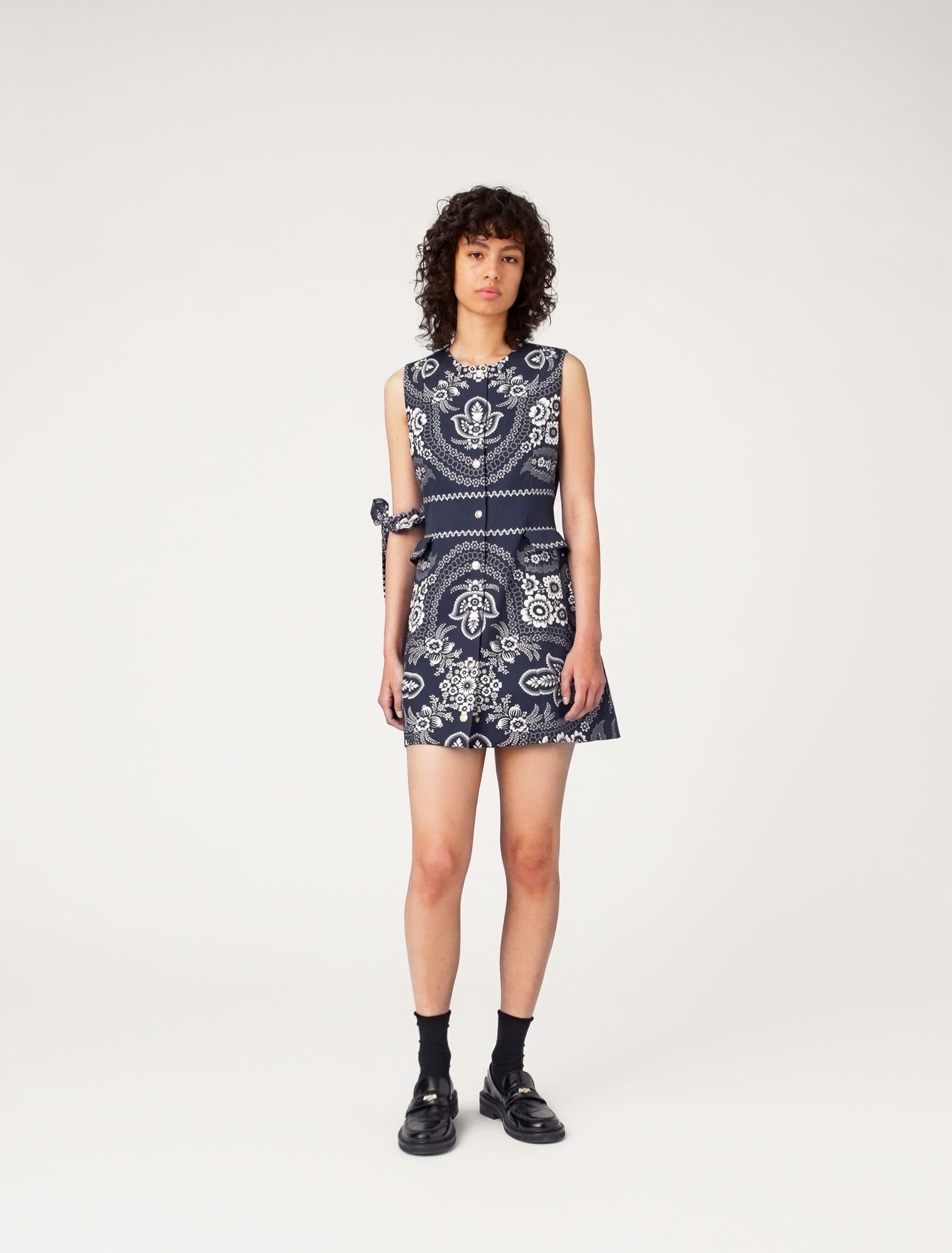 Vestido recto estampado