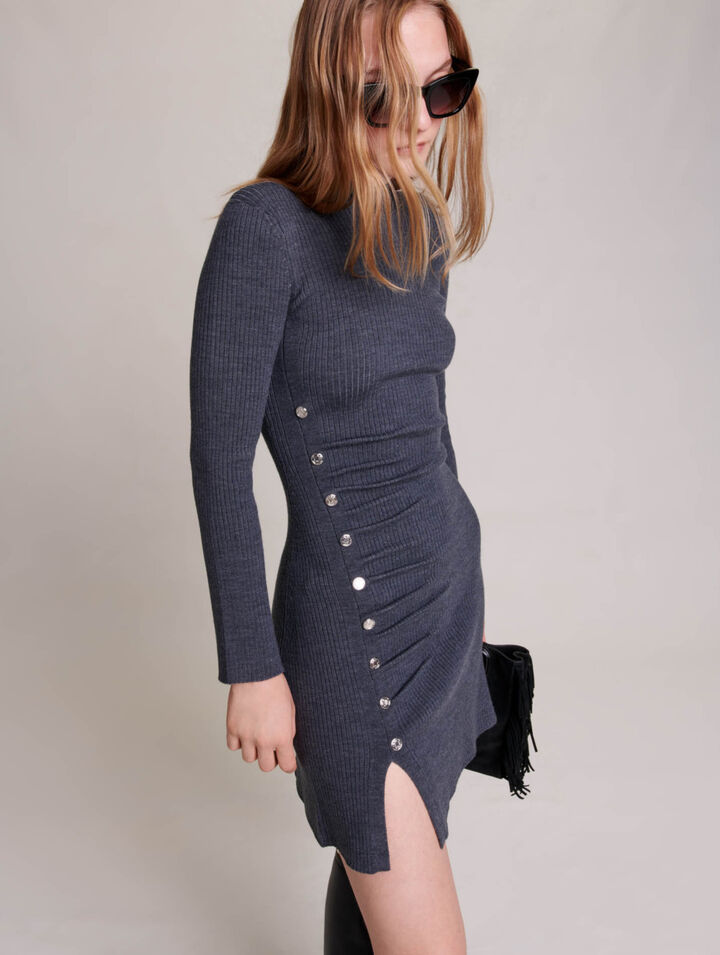 Vestido corto de punto