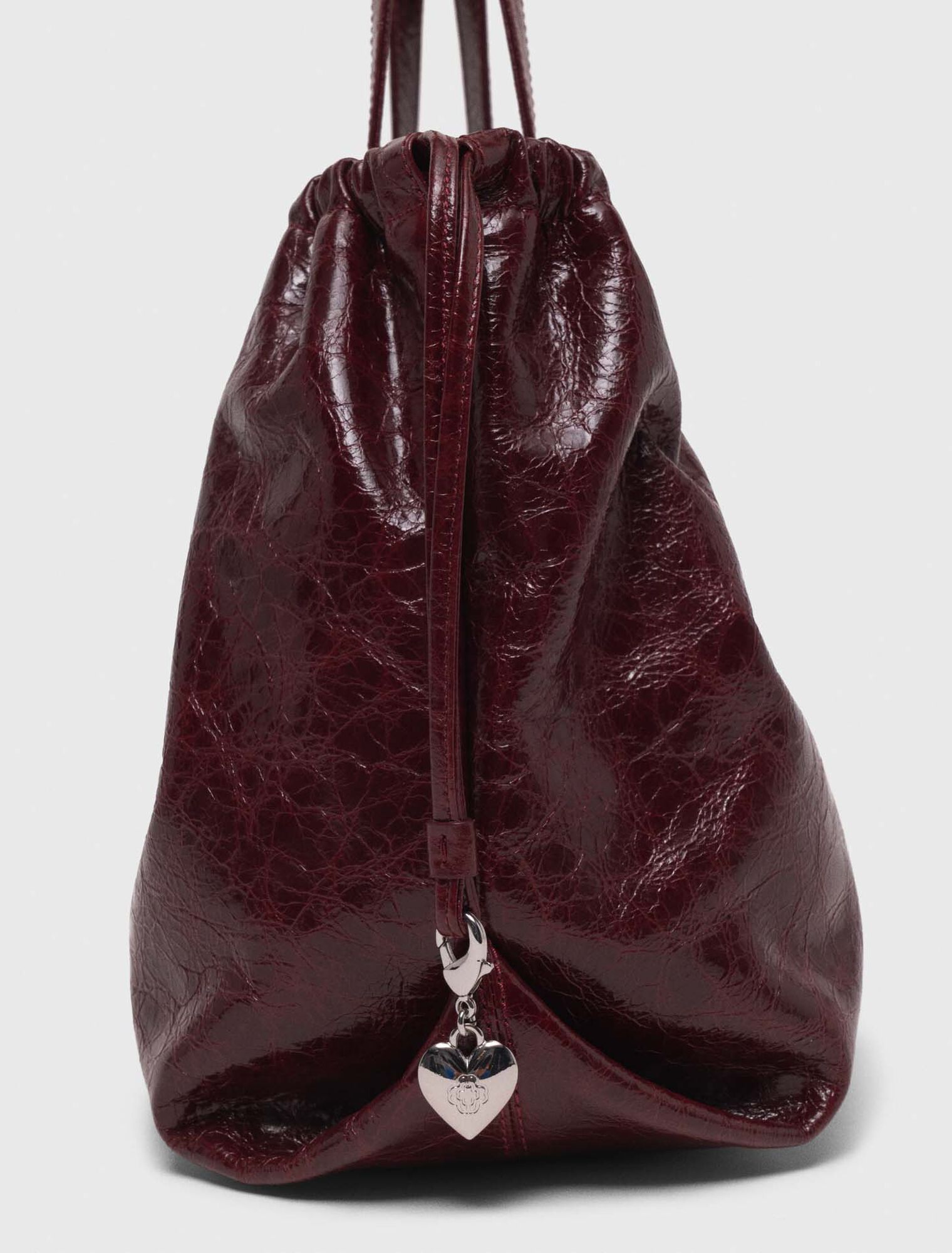 Bolso M Tote de cuero craquelado