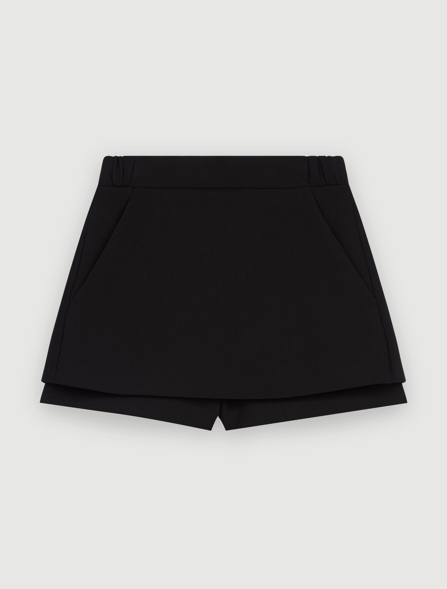 Short jupe en crêpe