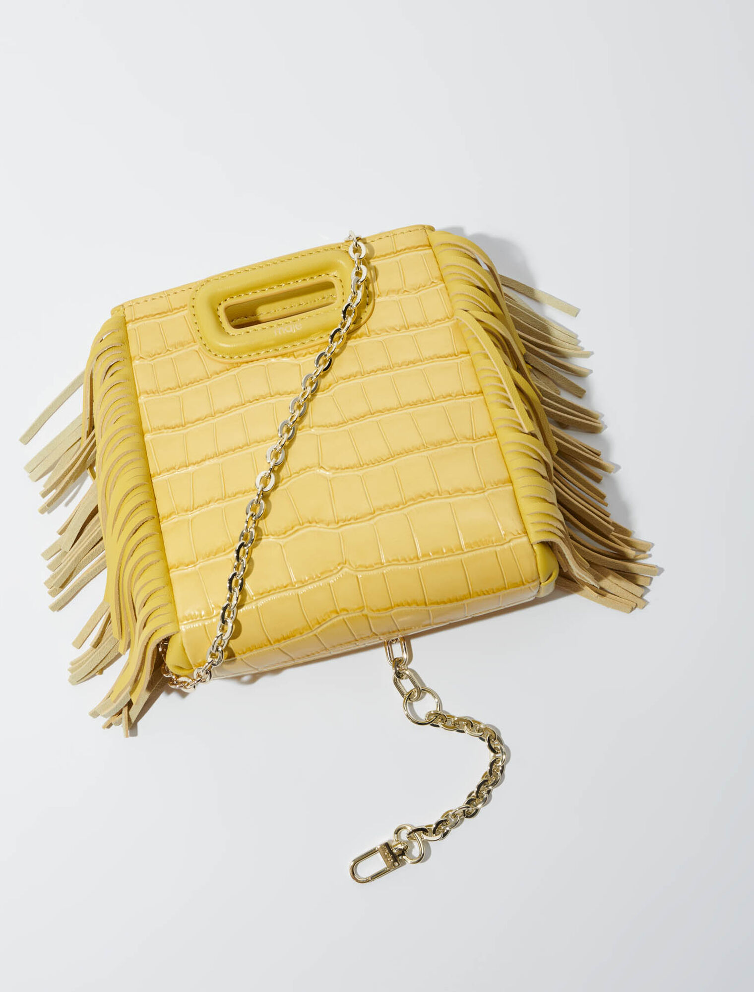 Bolso M Mini de piel de cocodrilo
