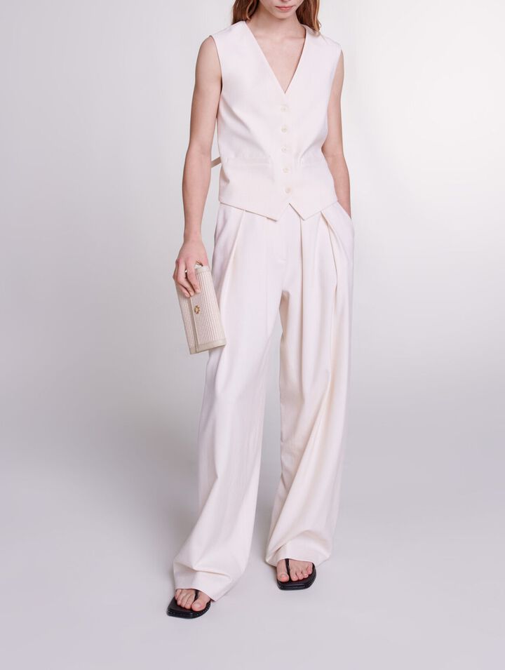 Pantalón de traje ancho