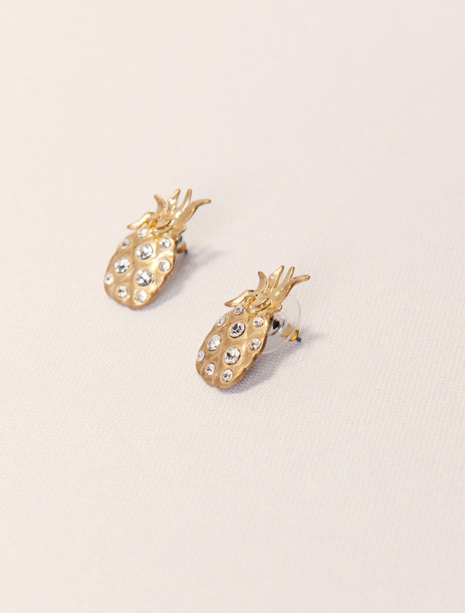 Pendientes de piña con strass