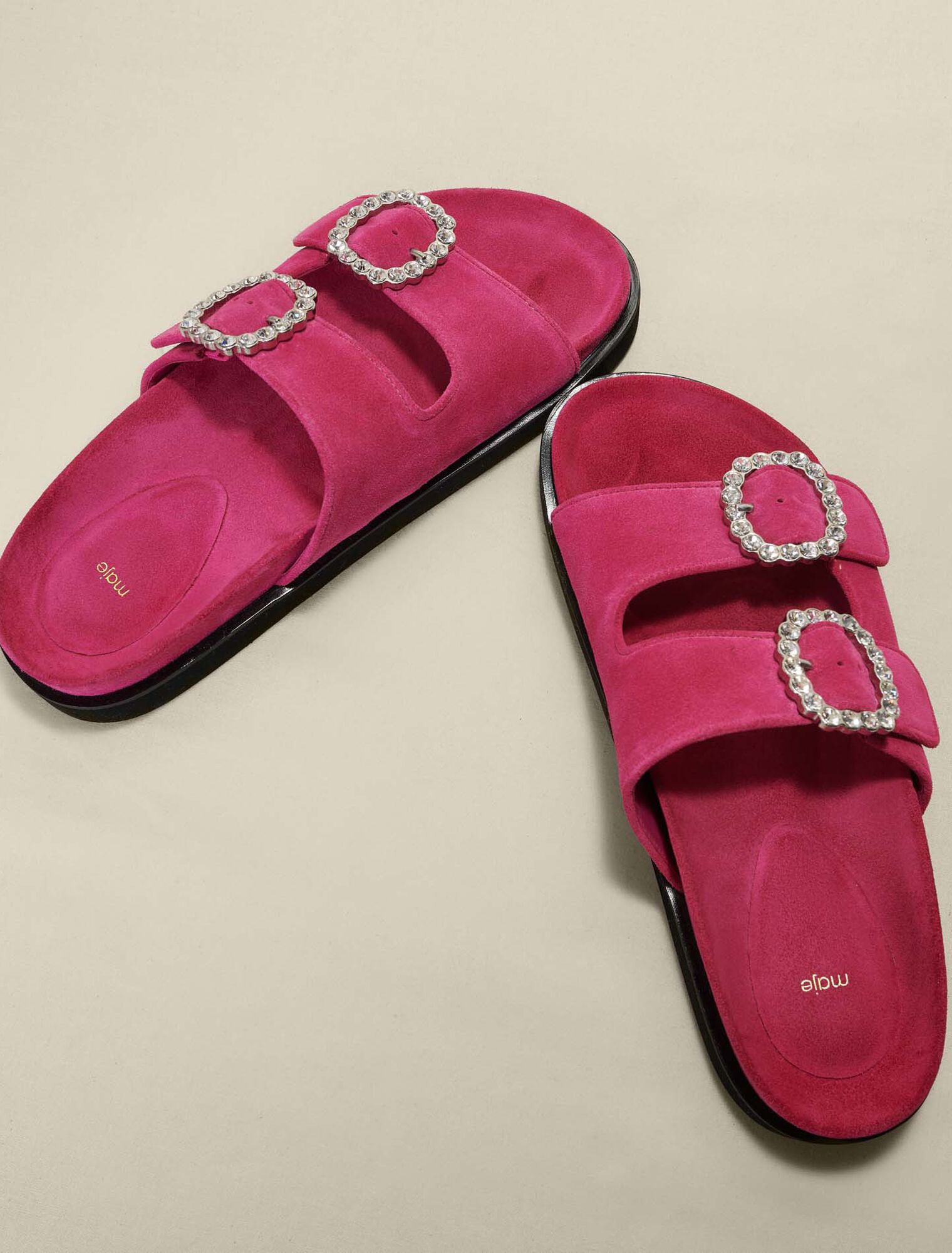 Sandalias de plataforma con strass