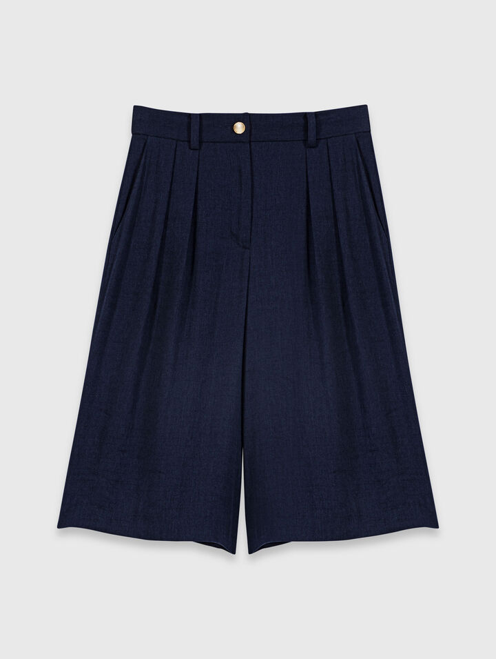 Bermudas de mezcla de lino