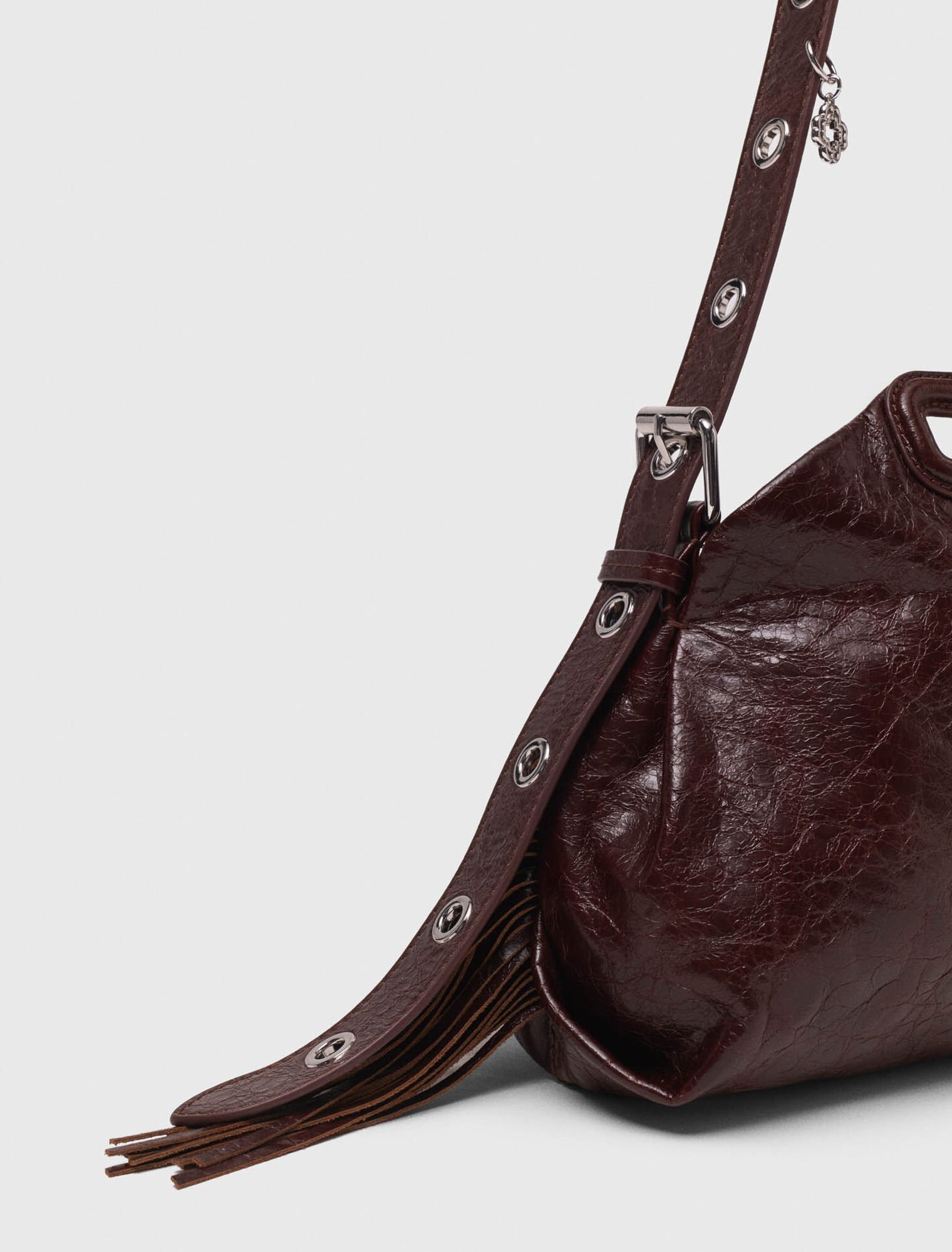 Bolso Miss M de cuero agrietado