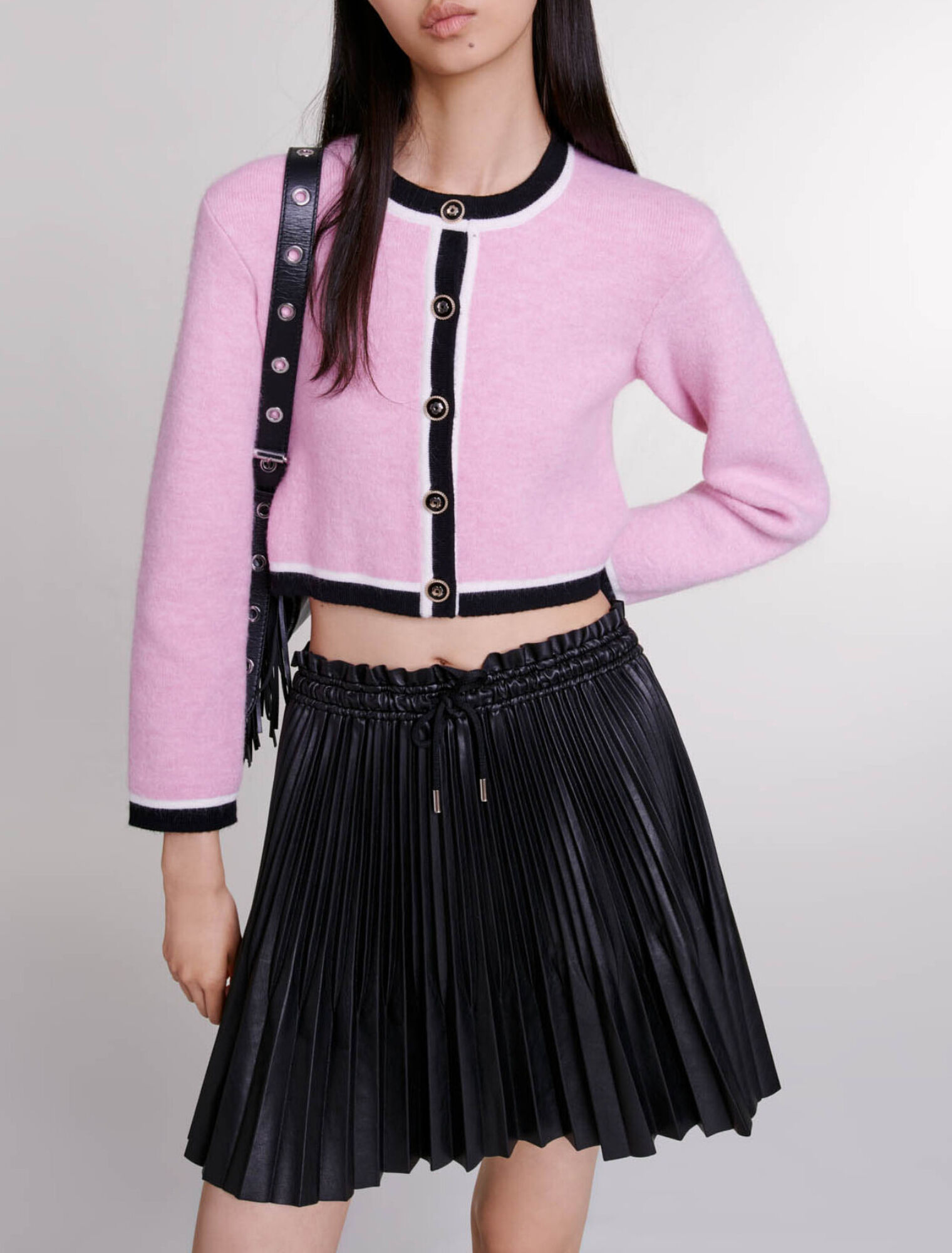 Falda corta plisada