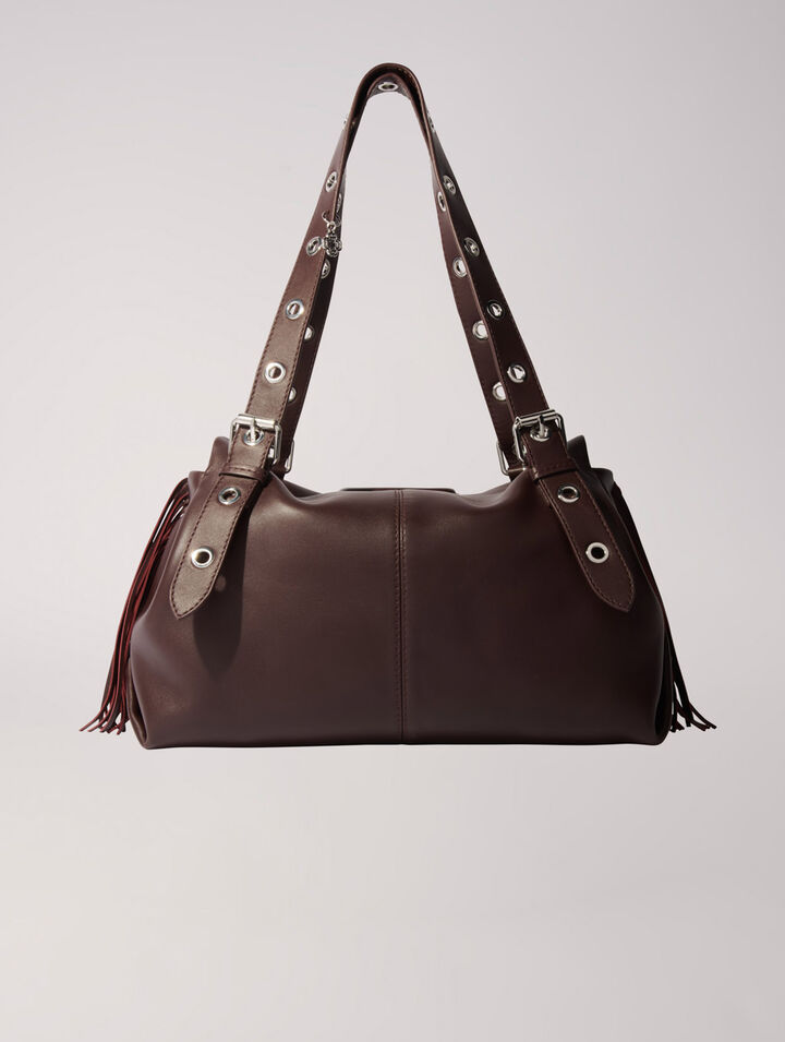 Bolso Miss M XL de cuero liso
