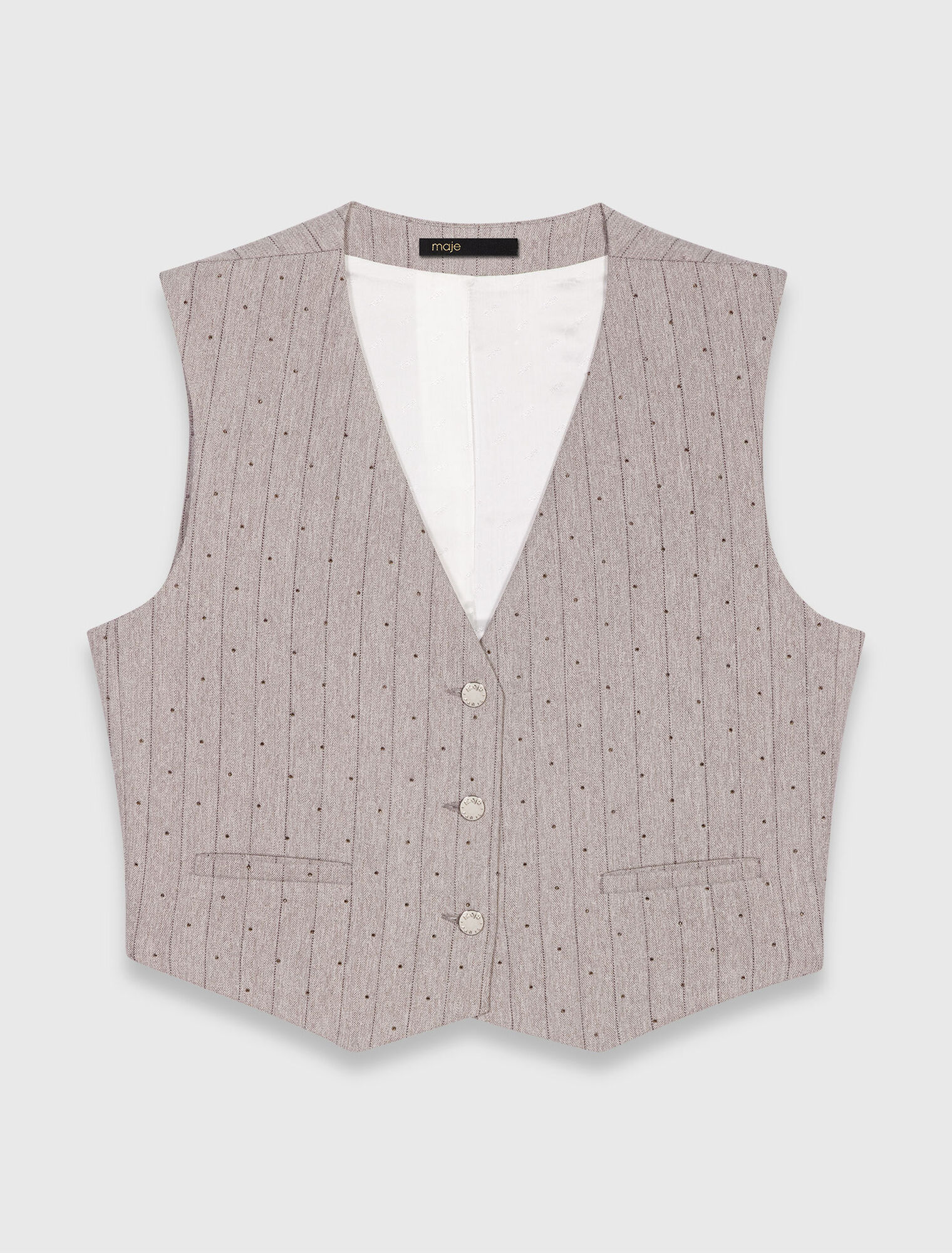 Chaqueta de traje con strass