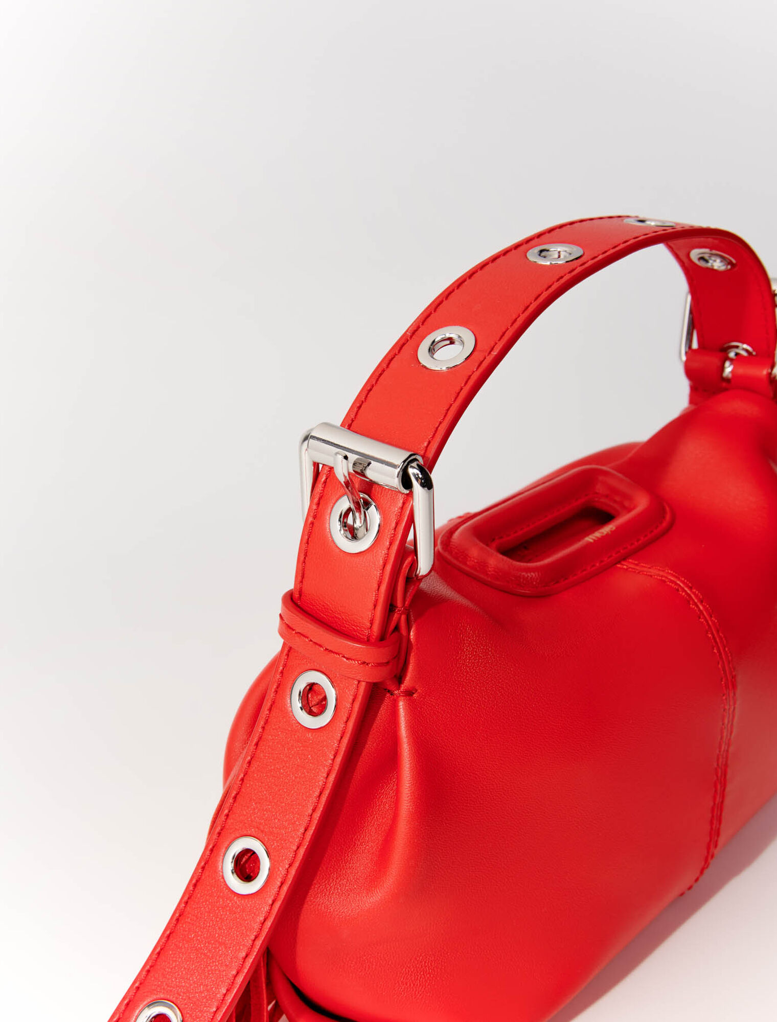 Bolso Miss M mini de cuero liso
