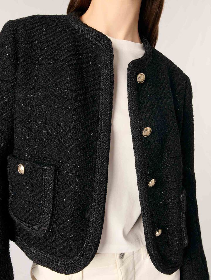 Chaqueta corta de tweed